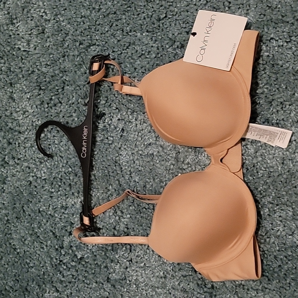 Calvin Klein Nude Lightly Lined Demi Bra Size 36A